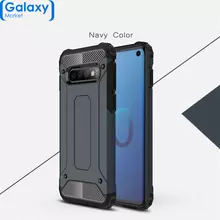Чехол бампер Rugged Hybrid Tough Armor Case для Samsung Galaxy S10 Plus Navy Blue (Темно-синий)