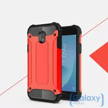 Чехол бампер Rugged Hybrid Tough Armor Case для Samsung Galaxy J5 2017 J530 Red (Красный)