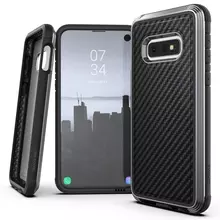 Чехол бампер X-Doria Defense Lux Case для Samsung Galaxy S10e Black Carbon (Черный)