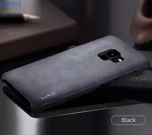 Чехол бампер X-Level Leather Case для Samsung Galaxy S9 Plus Black (Черный)