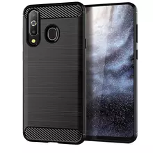 Чехол бампер Ipaky Carbon Fiber для Samsung Galaxy M10 Black (Черный)