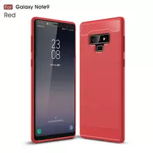Чехол бампер Ipaky Carbon Fiber для Samsung Galaxy Note 9 Red (Красный)