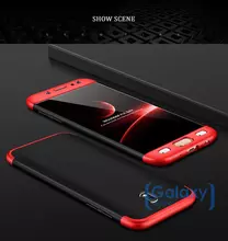 Чехол бампер GKK Dual Armor Case для Samsung Galaxy J3 2017 Black\Red (Черный\Красный)