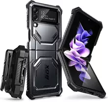Противоударный чехол бампер i-Blason Armorbox (встроенная подставка) для Samsung Galaxy Z Fold 4 Black (Черный)