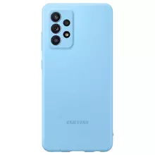 Оригинальный чехол бампер для Samsung Galaxy A73 5G Samsung Silicone Cover Blue (Синий)