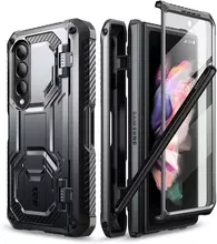 Противоударный чехол бампер i-Blason Armorbox (встроенная подставка) для Samsung Galaxy Z Fold 4 Black (Черный)