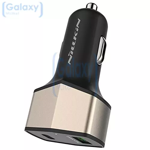Оригинальная автомобильная зарядка от прикуривателя Nillkin Celerity Car Charger USB+TYPE-C 3.0 (Черный)