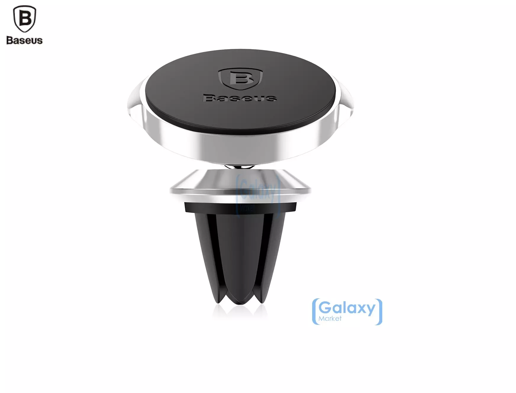 Магнитный автомобильный держатель для смартфона Baseus Small Ear Series Magnetic Suction Bracket Silver (Серебристый)