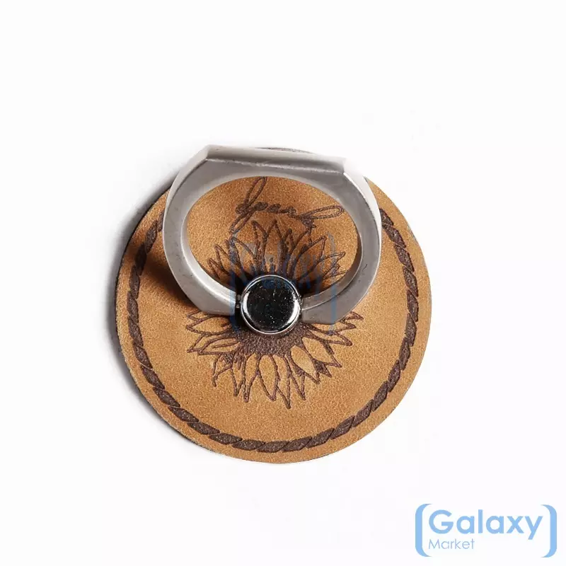 Универсальное кольцо-подставка D-park 360 Metal Finger Ring для смартфонов и телефонов Sunflower (Подсолнух)