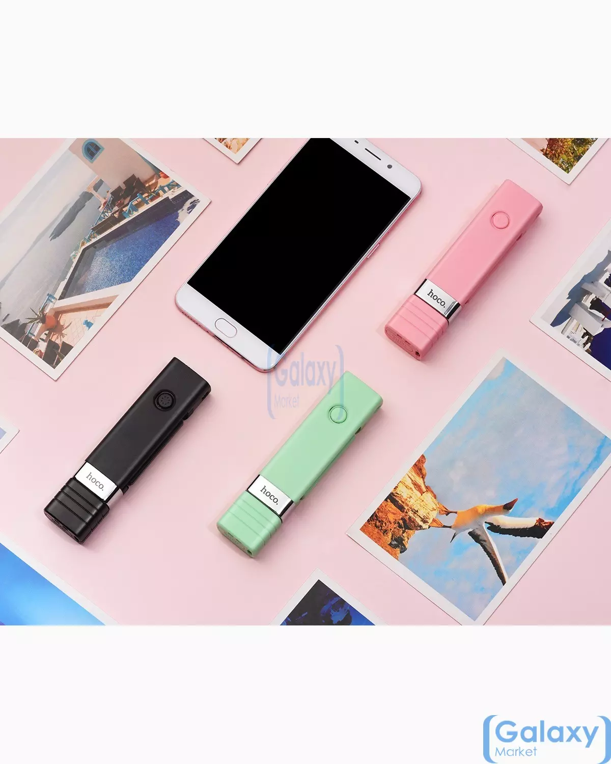  Оригинальная селфи палка Hoco K4 Beauty Wireless Selfie Stick и смартфонов Green (Зелёный)