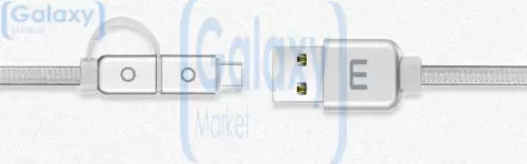 Кабель для зарядки и передачи данных Meizu Type-C & Micro USB 2 In 1 Metal Data Sync Charge Cable для смартфонов и телефона Golden (Золотой)