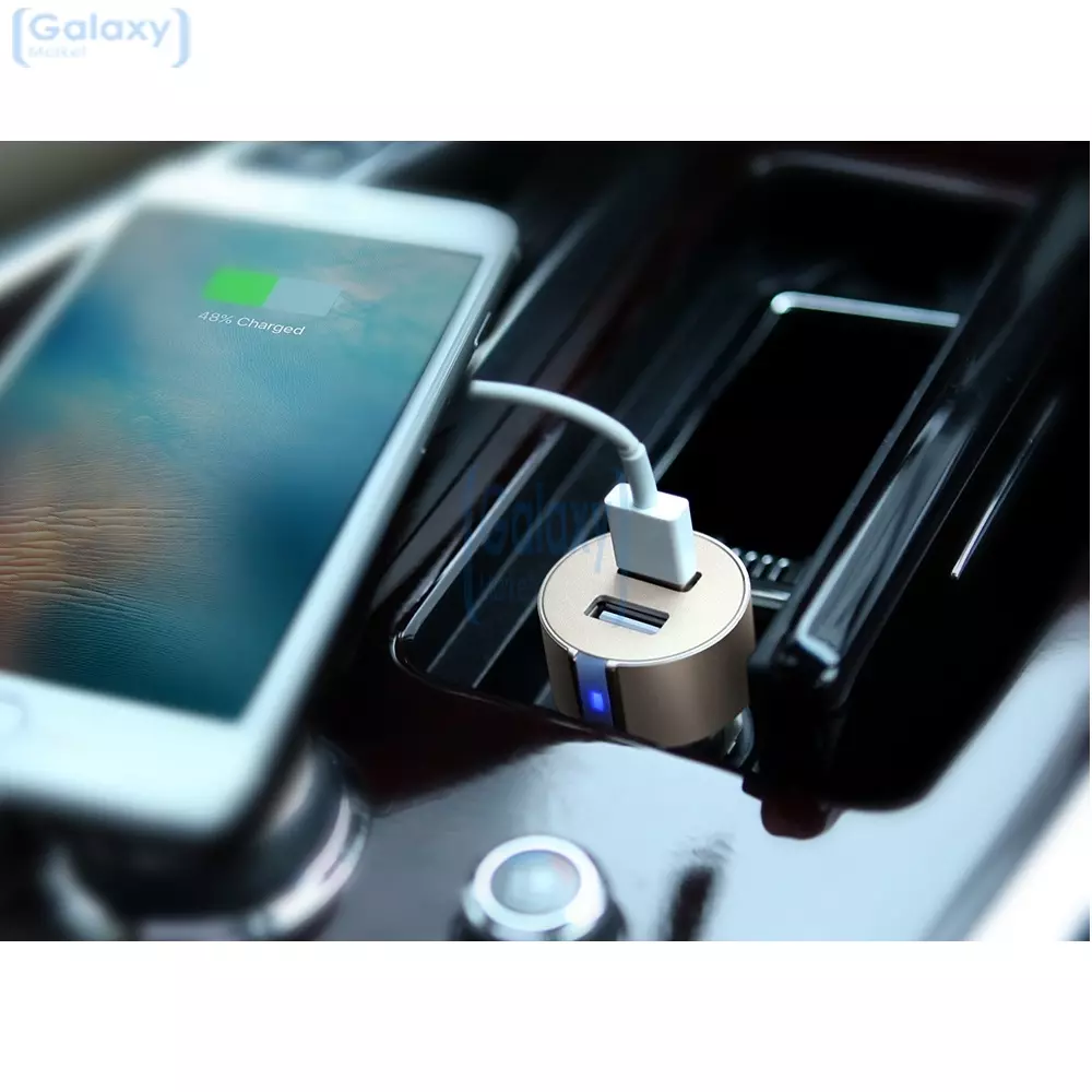 Автомобильная зарядка от прикуривателя Nillkin Vigor car charger Dual Port (Серый)