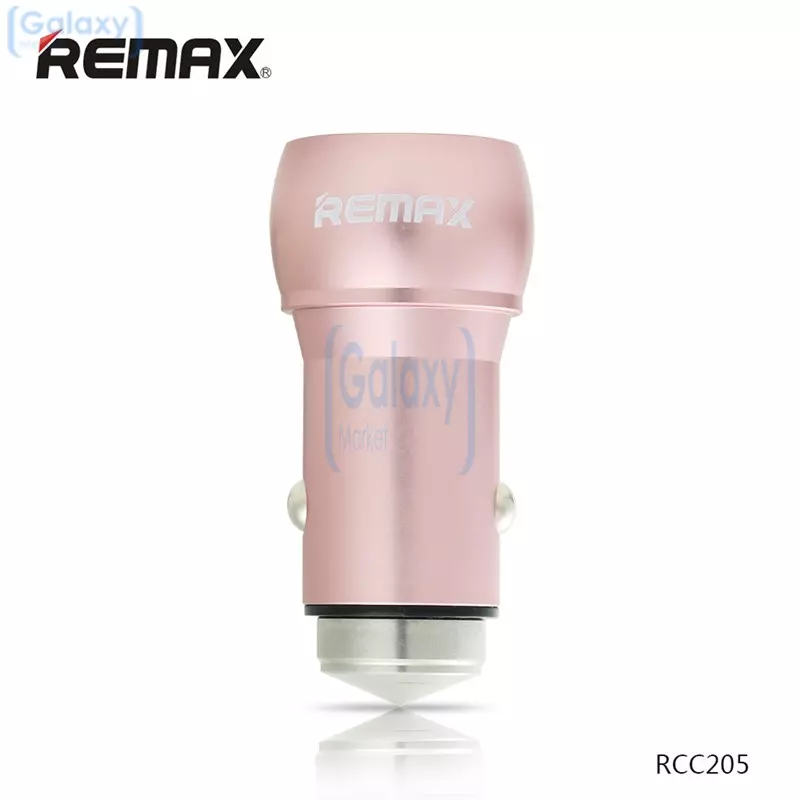 Автомобильная зарядка от прикуривателя Remax 2USB RCC205 (Розовый)