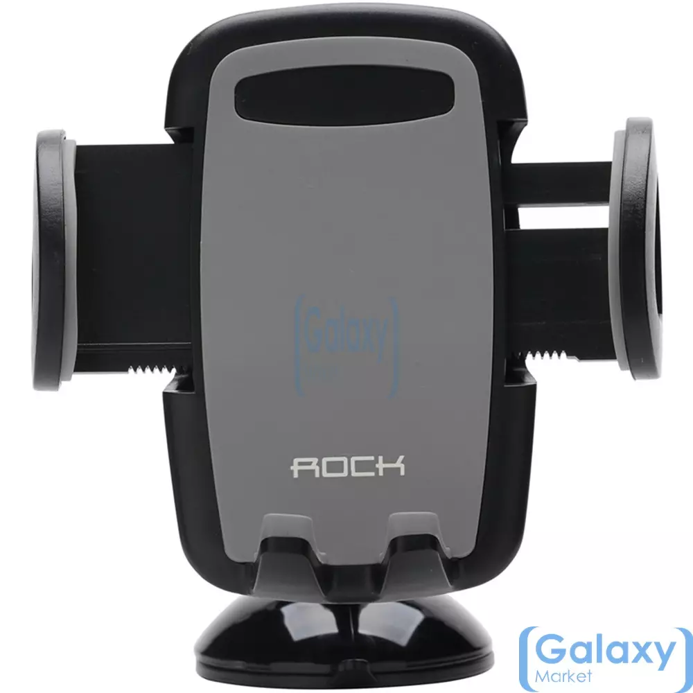 Автомобильный держатель Rock Deluxe 55-95 мм для смартфонов Grey (Серый) RPH0803