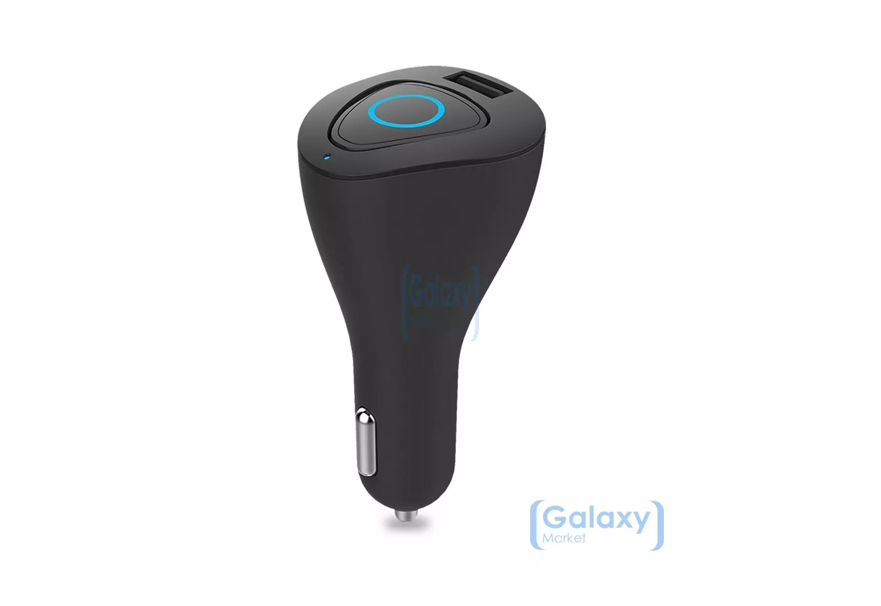 Автомобильная зарядка от прикуривателя и Bluetooth гарнитура 2 в 1 Rock Muca для смартфонов Black (Черный)
