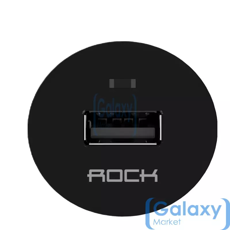 Автомобильная зарядка от прикуривателя ROCK Turbo Bullet Car Charger для смартфонов и айфонов Grey (Серый)