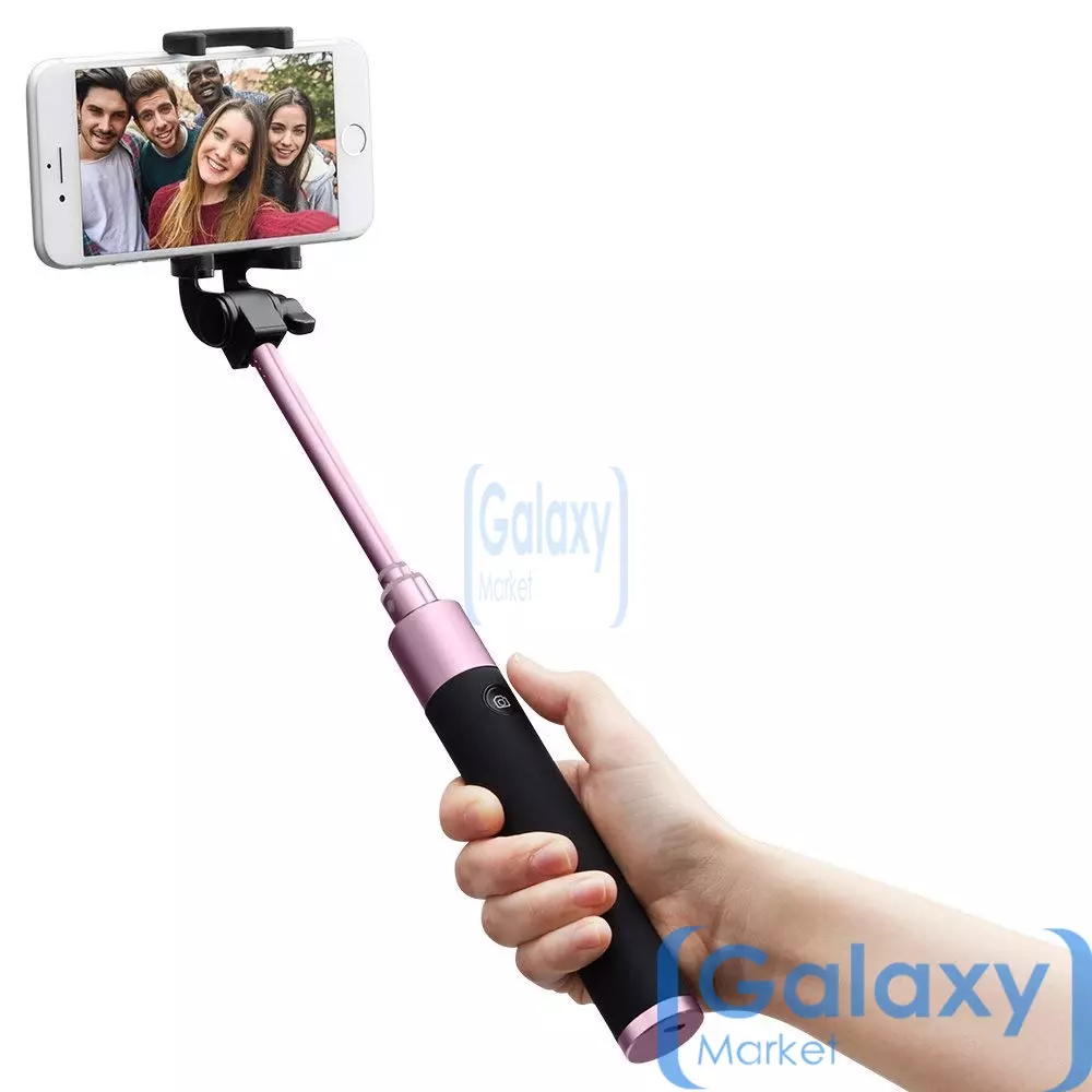 Оригинальная беспроводная селфи палка Spigen S530W Selfie Stick Rose Gold (Розовое Золото) 000SS21747