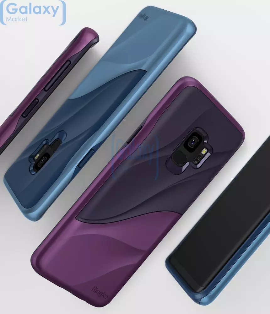 Чехол бампер Ringke Wave Series для Samsung Galaxy S9 Plus Coasyal Blue (Синий)
