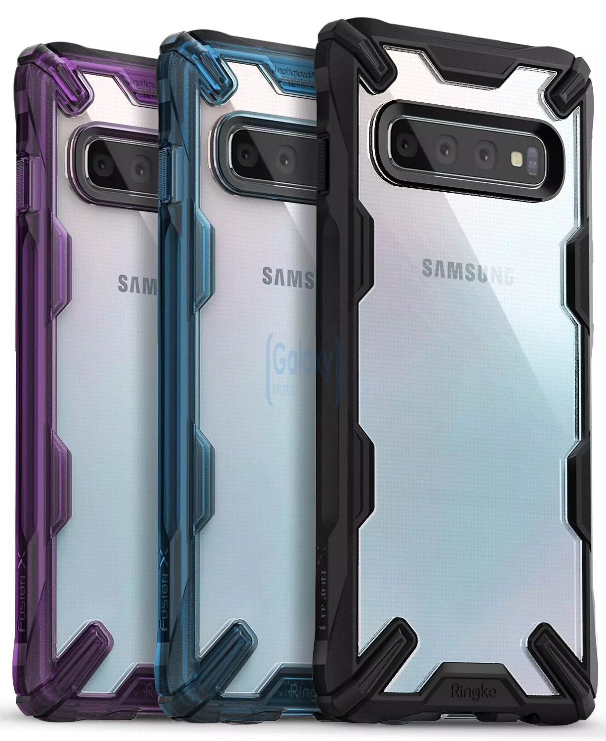 Чехол бампер Ringke Fusion-X Case для Samsung Galaxy S10 Blue (Синий)