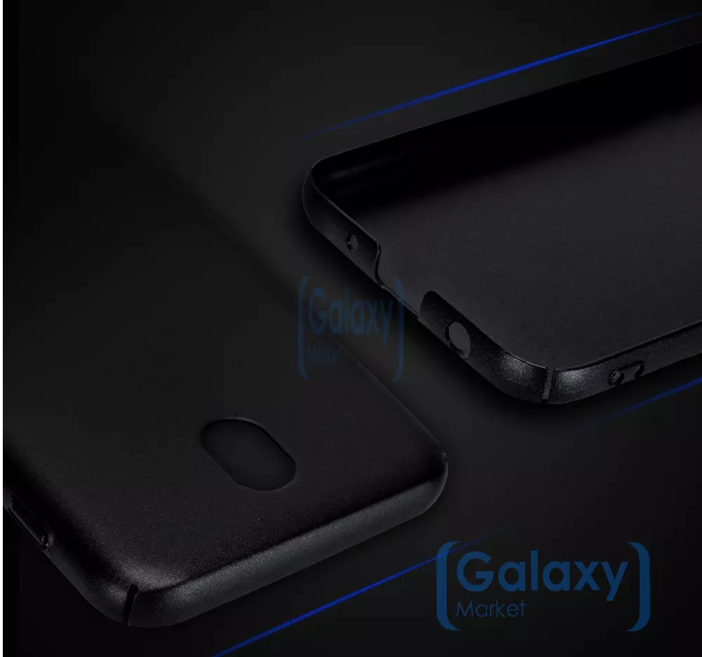 Чехол бампер Lenuo Matte Case для Samsung Galaxy J7 2017 Blue (Синий)