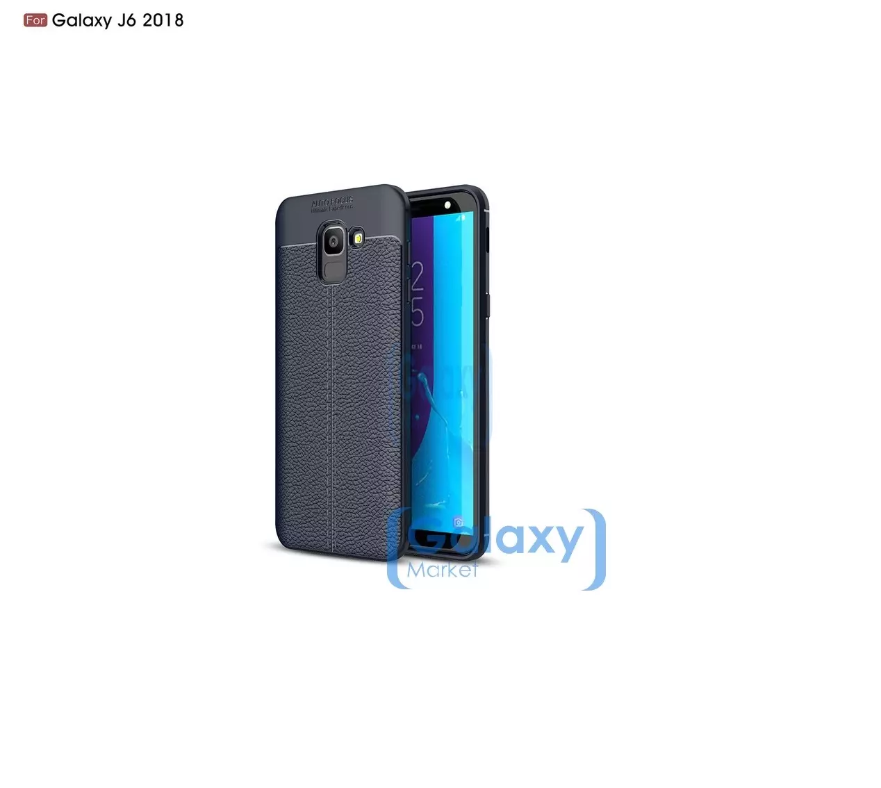 Чехол бампер Anomaly Leather Fit Case для Samsung Galaxy J6 2018 Blue (Синий)