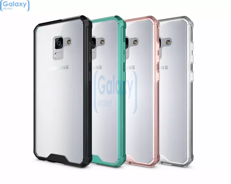 Чехол бампер Anomaly Fusion Case для Samsung Galaxy A8 Plus 2018 Green (Зеленый)