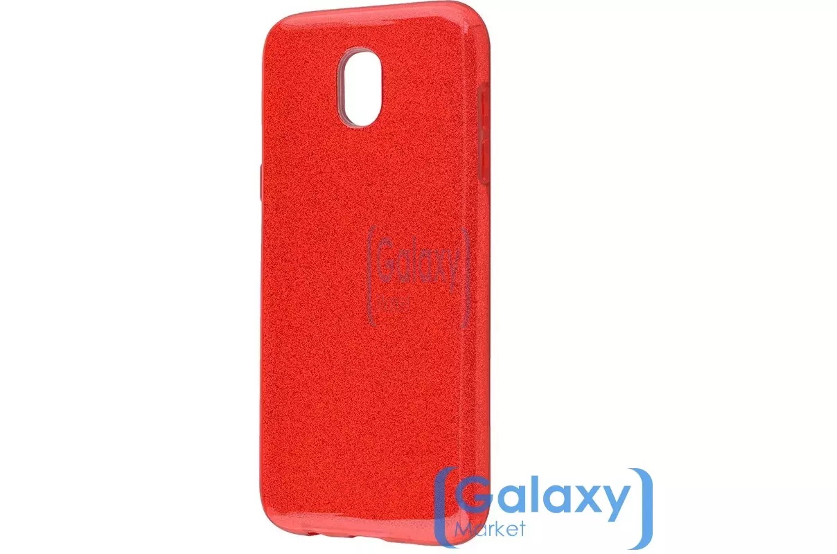 Чехол бампер Anomaly Glitter Case для Samsung Galaxy J7 2017 Red (Красный)