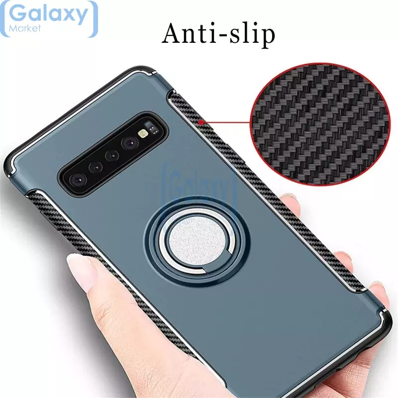 Чехол бампер Anomaly Magnetic Ring Standing Case для Samsung Galaxy S10e Silver (Серебристый)