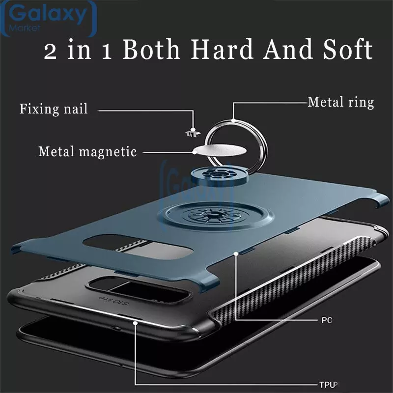 Чехол бампер Anomaly Magnetic Ring Standing Case для Samsung Galaxy S10e Gold (Золотой)