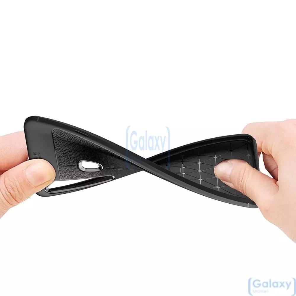 Чехол бампер Anomaly Leather Fit Case для Samsung Galaxy A9s 2018 Black (Черный)