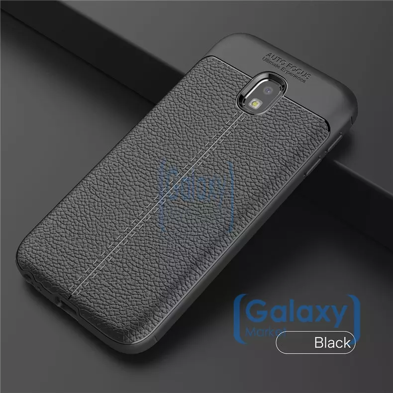 Чехол бампер Anomaly Leather Fit Case для Samsung Galaxy J3 2017 Black (Черный)