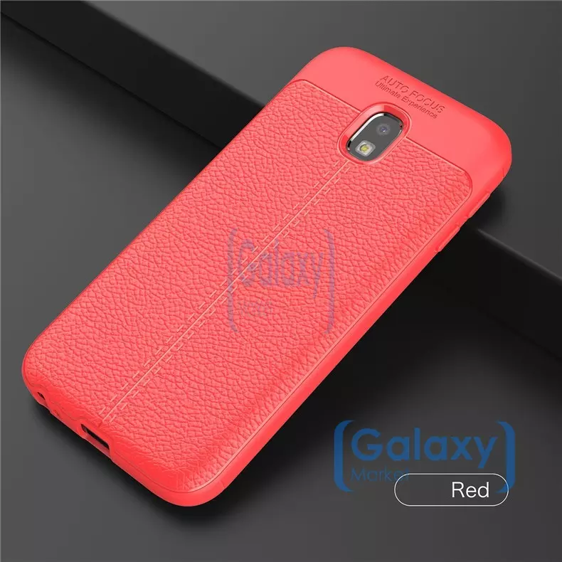 Чехол бампер Anomaly Leather Fit Case для Samsung Galaxy J3 2017 Red (Красный)