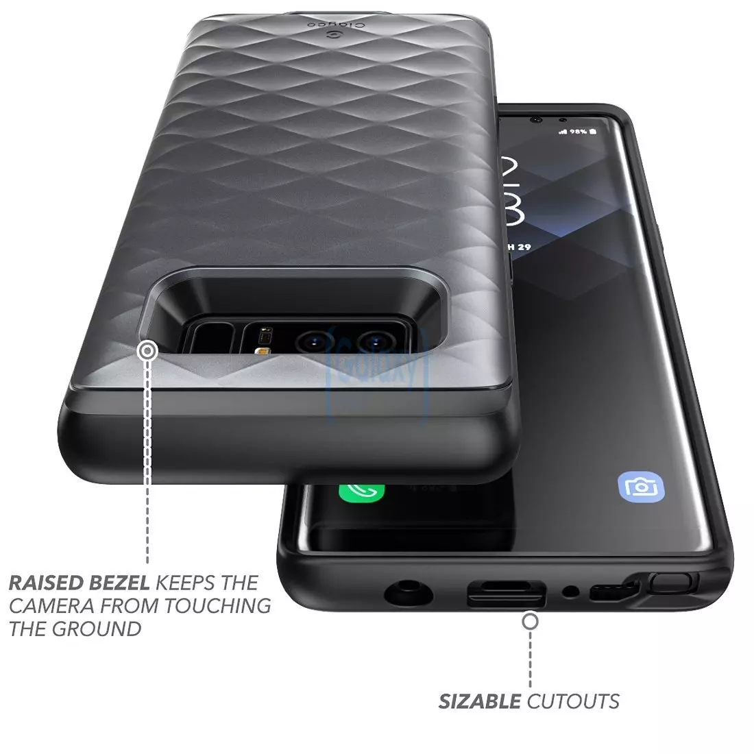 Чехол бампер Clayco Argos Case для Samsung Galaxy Note 8 N950 Black (Черный)