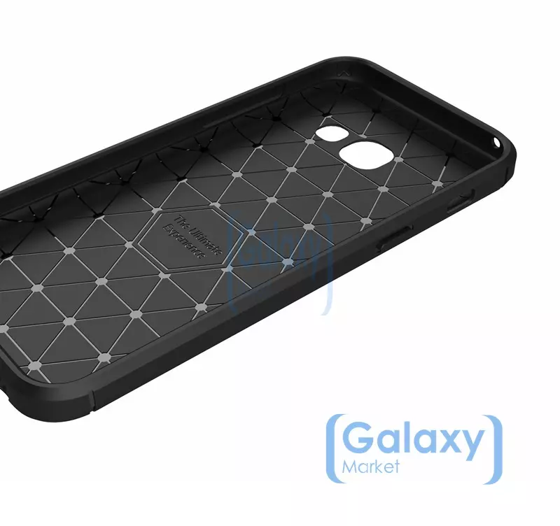Чехол бампер Ipaky Carbon Fiber для Samsung Galaxy A3 (A3 2017) Blue (Синий)