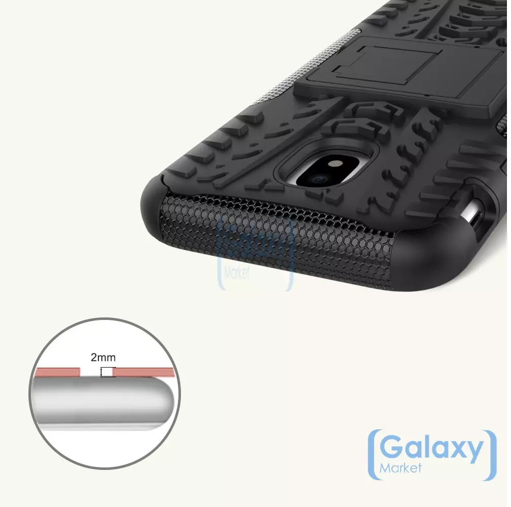Чехол бампер Nevellya Case для Samsung Galaxy J3 2017 Black (Черный)