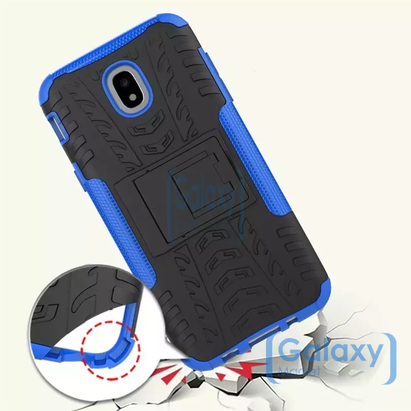 Чехол бампер Nevellya Case для Samsung Galaxy J3 2017 Blue (Синий)