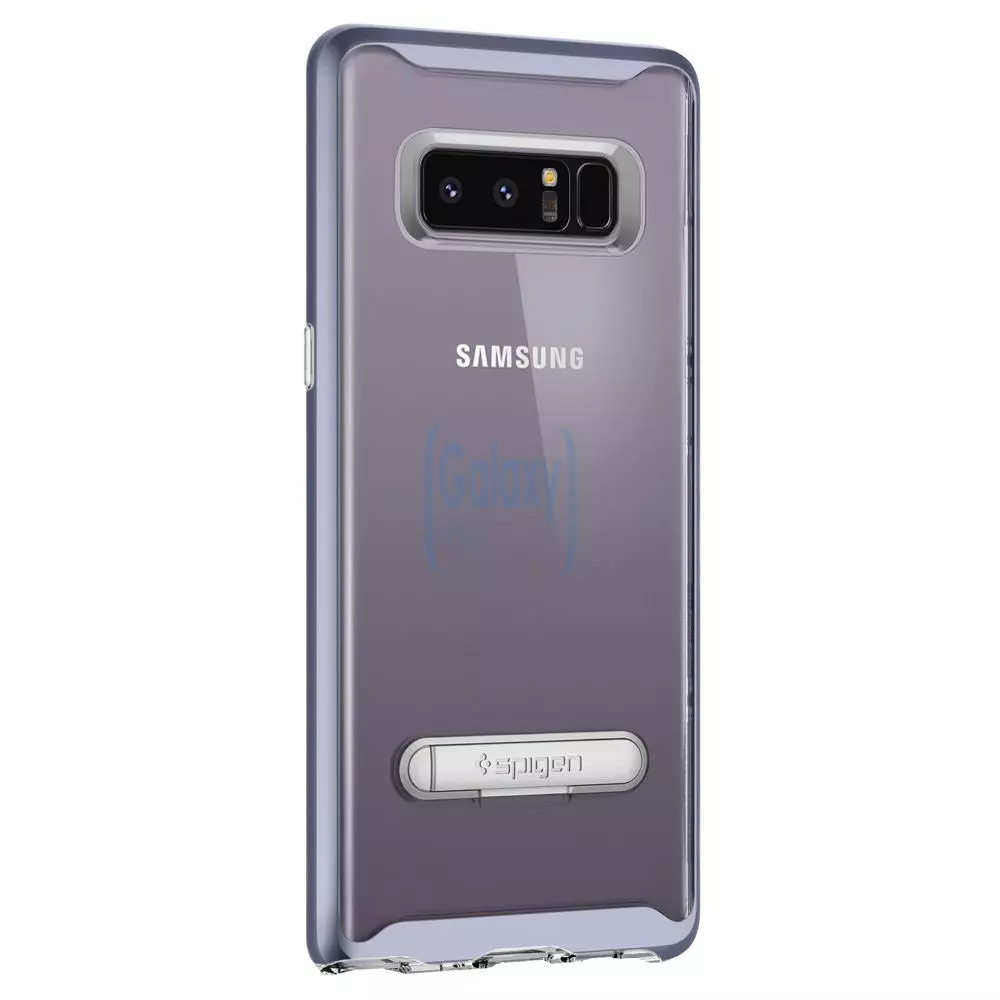 Чехол бампер Spigen Case Crystal Hybrid Series для Samsung Galaxy Note 8 Orchid Gray (Орхидейный Серый)