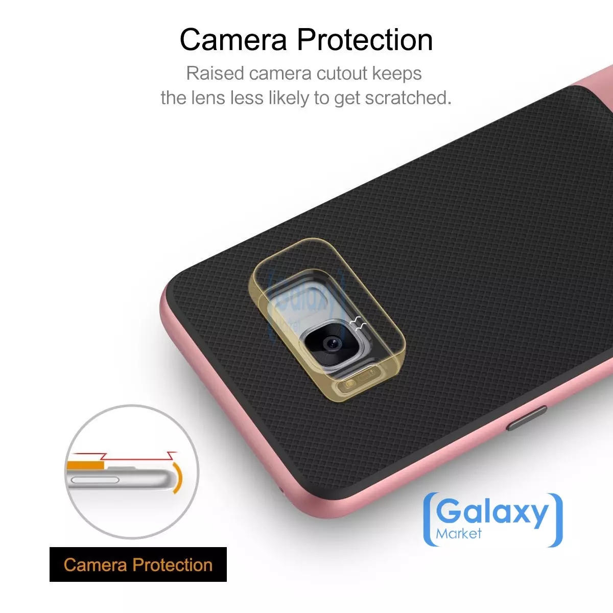 Чехол бампер Rock Royce Case для Samsung Galaxy S8 Plus Rose Gold (Розовое Золото)