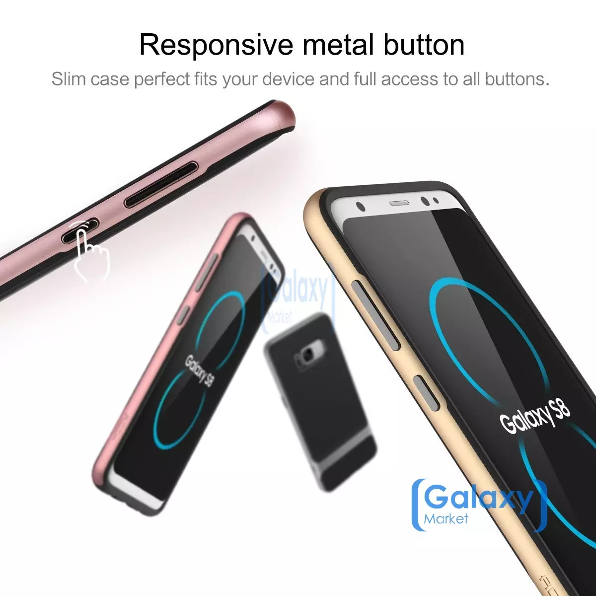 Чехол бампер Rock Royce Case для Samsung Galaxy S8 Grey (Серый)