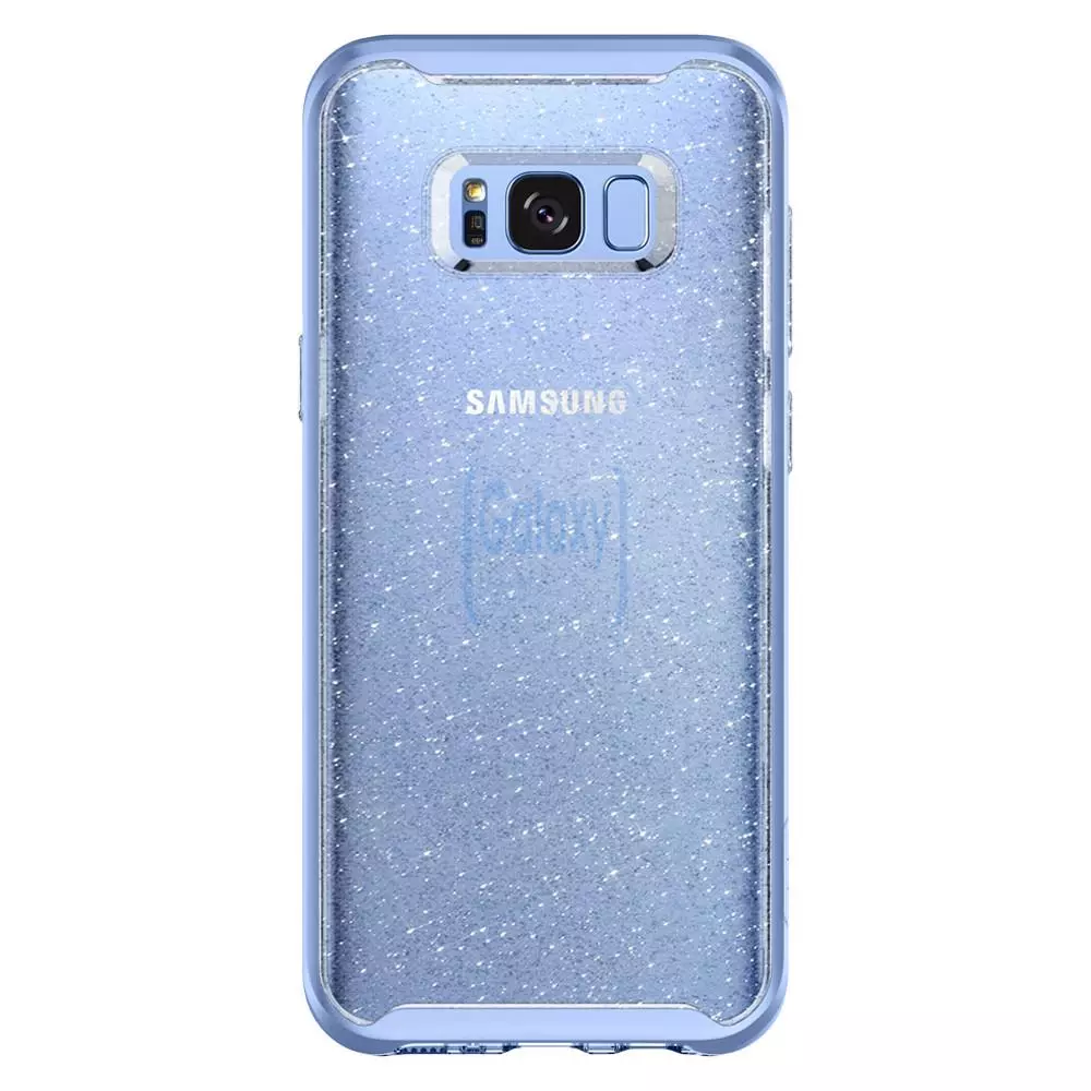 Чехол бампер Spigen Case Neo Hybrid Crystal Glitter для Samsung Galaxy S8 Plus Blue Quartz (Синий кварц)