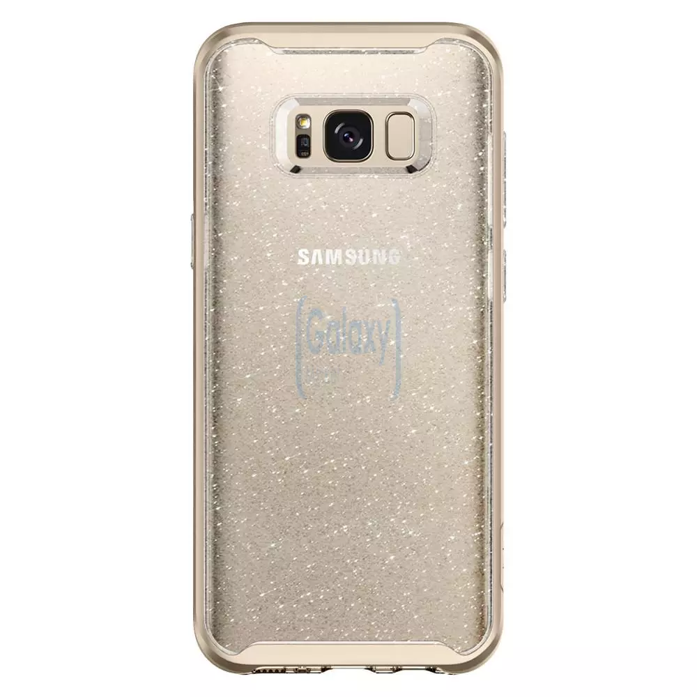 Чехол бампер Spigen Case Neo Hybrid Crystal Glitter для Samsung Galaxy S8 Gold Quartz (Золотой кварц)