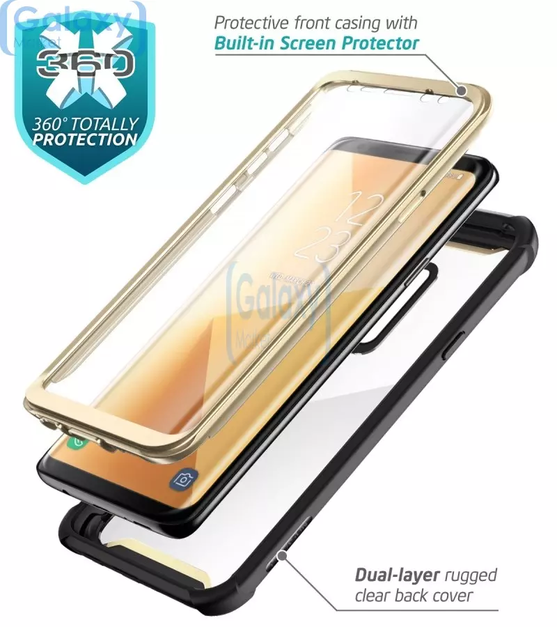 Чехол бампер i-Blason Ares Case для Samsung Galaxy S9 Gold (Золотой)