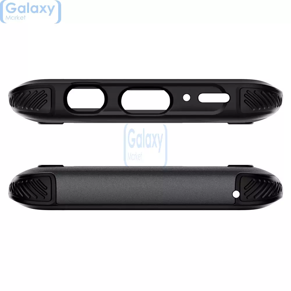 Чехол бампер Spigen Case Hybrid Armor Series для Samsung Galaxy S9 Plus Gunmetal (Оружейный Металл)