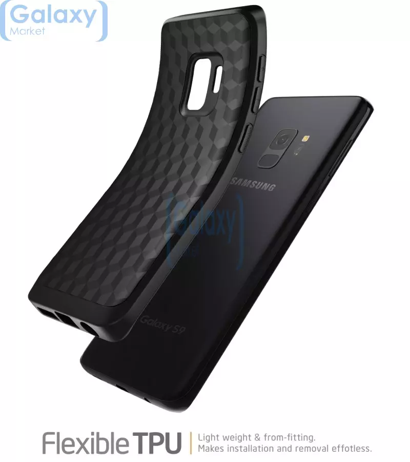 Чехол бампер Clayco Mumba Flex Case для Samsung Galaxy S9 Black (Черный)