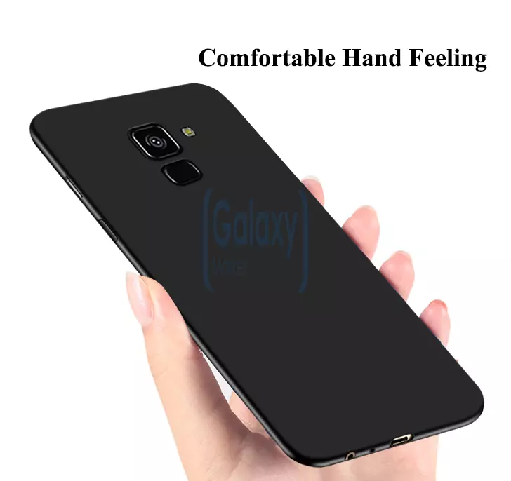 Чехол бампер Anomaly Matte Series для Samsung Galaxy A8 Smooth Black (Глянцевый черный)