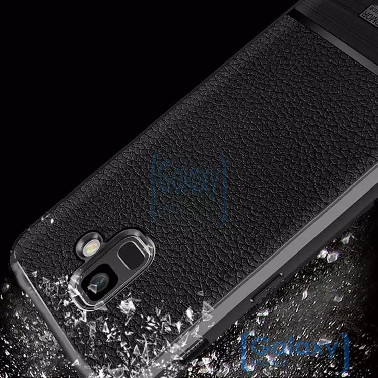 Чехол бампер IDOOLS Leather Fit Case для Samsung Galaxy A6 2018 Brown (Коричневый)