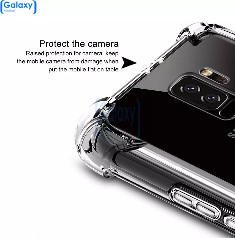 Чехол бампер Imak Shock-resistant Case для Samsung Galaxy S9 Transparent (Прозрачный)