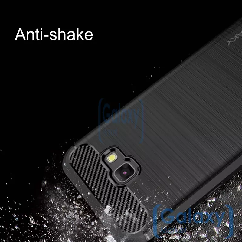 Чехол бампер Ipaky Carbon Fiber для Samsung Galaxy A7 A720F (A7 2017) Gray (Серый)