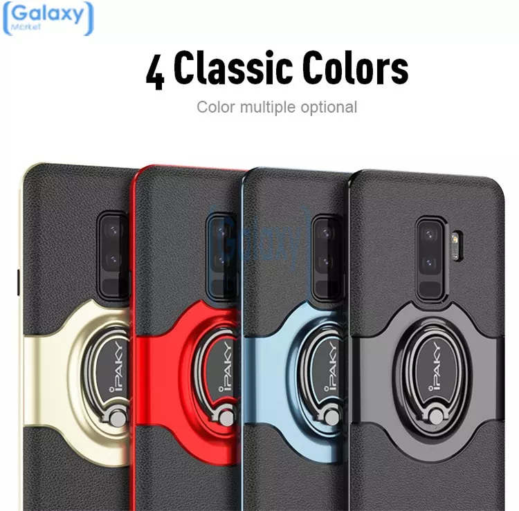 Чехол бампер Ipaky Ring Case для Samsung Galaxy S9 Plus Black (Черный)