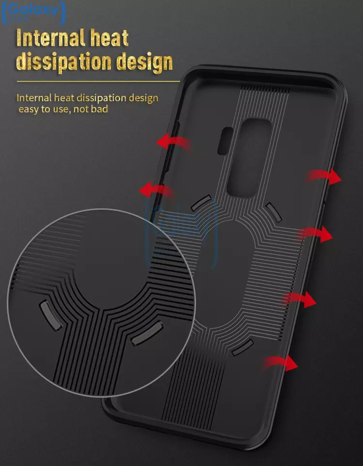 Чехол бампер Ipaky Ring Case для Samsung Galaxy S9 Red (Красный)